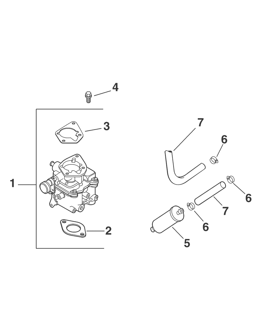 Kohler - Fuel System Diagram and Parts List for 467 4X4-1B017G-Before-37ACD710 Cub Cadet Lawn Tractor Accessories